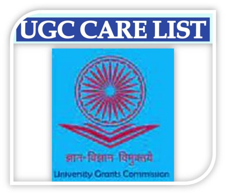 UGC Listed Journals 2022 | UGC Care List